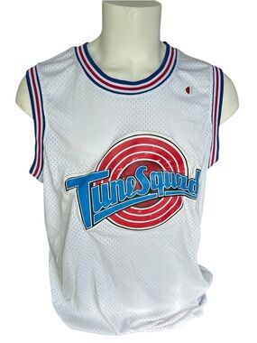 Vintage Tune Squad Michael Jordan White Space Jam Basketball Mesh Retro Jersey